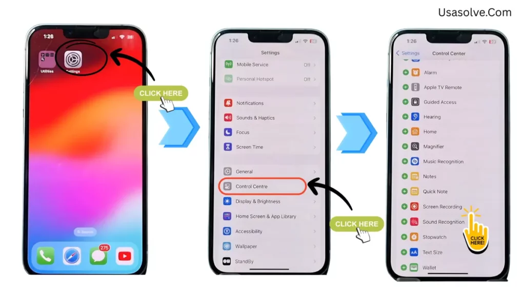 Add Record Button to Control Center on Iphone