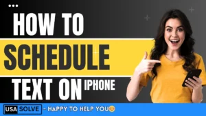 Schedule Text on Iphone
